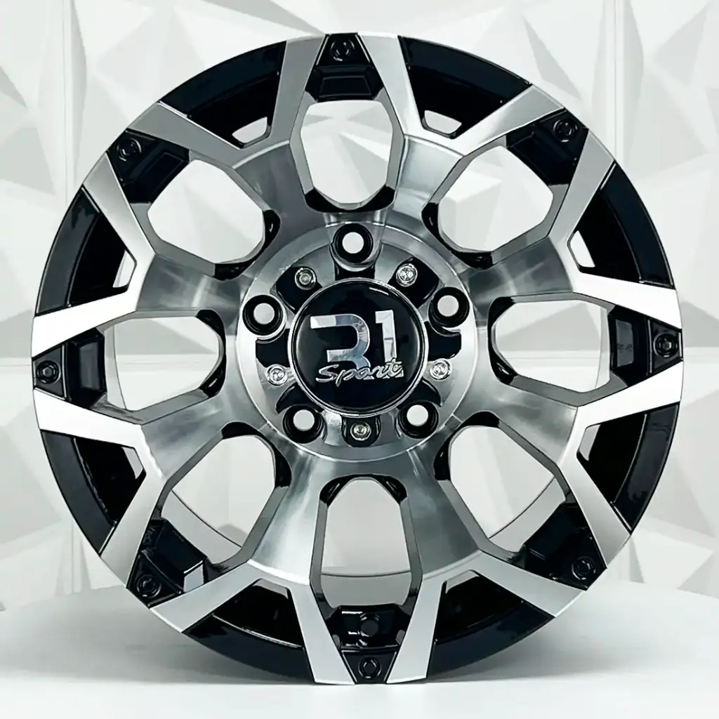 RIN 15X10 5-139.7 R1 SPORT 5302 BLACK MACHINE FACE ET-44 CB110