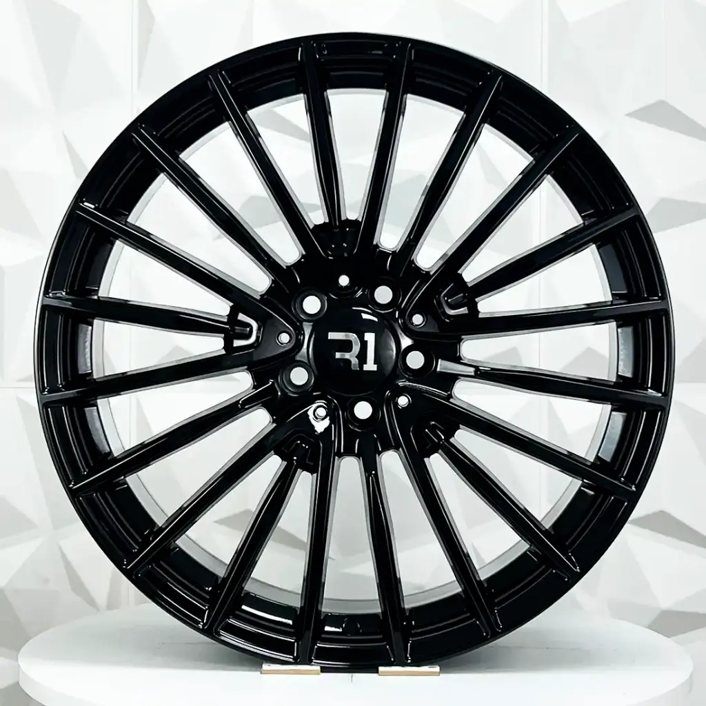 RIN 20X8.5 5-112 R1 SPORT M075 GLOSS BLACK ET35 CB66.6