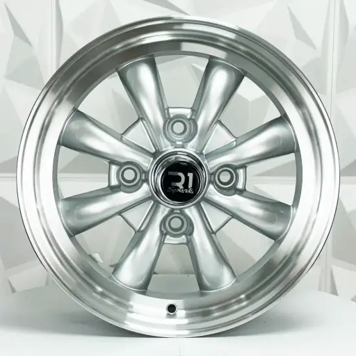 [150181] RIN 15X5.5 4-130 R1 SPORT A816 MACHINE SILVER LIP ET19.7 CB88.7