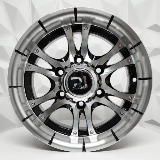 [140098] RIN 14X7 6-139.7 R1 SPORT 743 BLACK MACHINE FACE ET-9 CB108